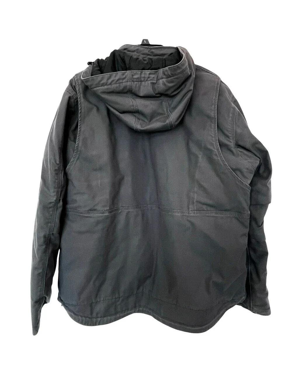 Carhartt Jacket Mens Sz Large Full Swing Cryder with hood Gray Rain defender